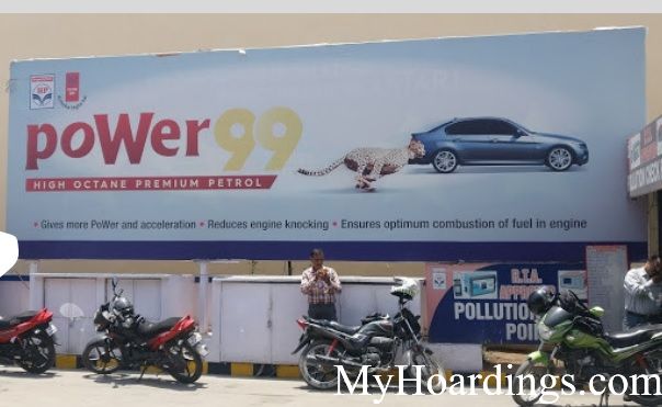 Hindustan petroleum pump advertising in Bangalore, How to advertise on Maruthi Service Station Petrol pumps in Bangalore?